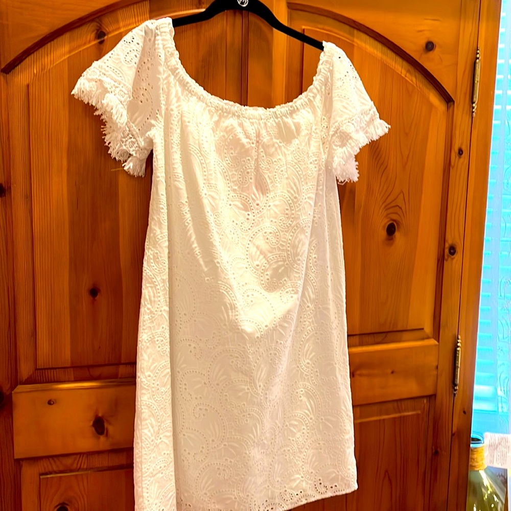 NWT LILY PULITZER SHANELLE DRESS…WHITE EYELET